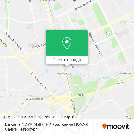 Карта Balkania NOVA Mall (ТРК «Балкания NOVA»)