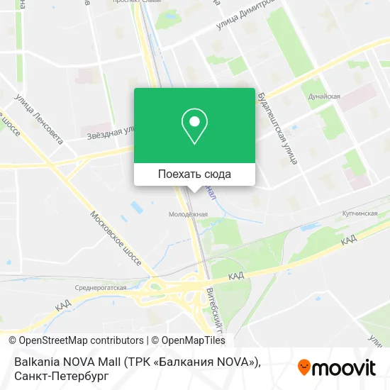 Карта Balkania NOVA Mall (ТРК «Балкания NOVA»)