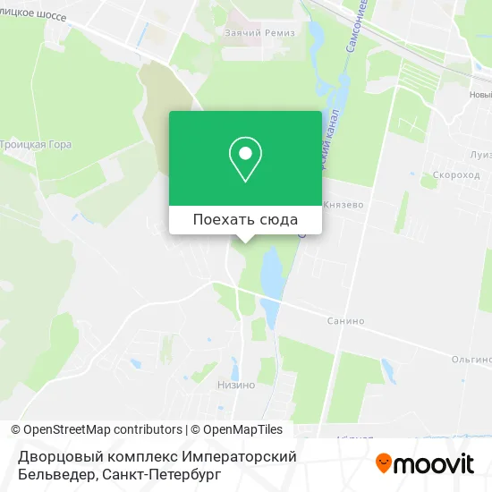 Карта Дворцовый комплекс Императорский Бельведер