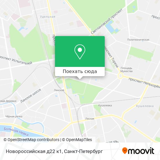 Карта Новороссийская д22 к1
