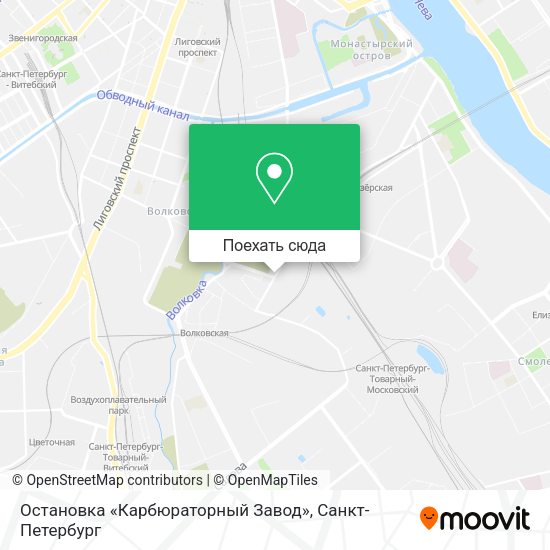 Карта Остановка «Карбюраторный Завод»