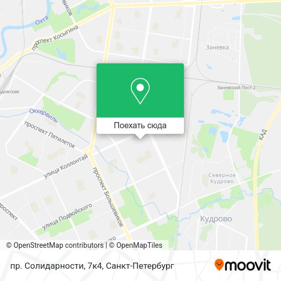 Карта пр. Солидарности, 7к4