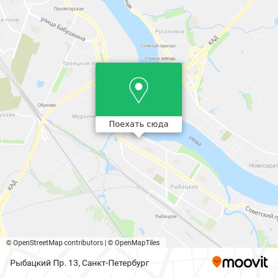Карта Рыбацкий Пр. 13