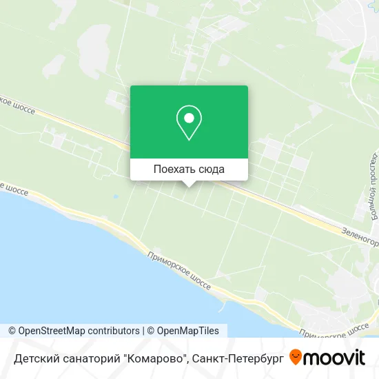 Карта Детский санаторий "Комарово"