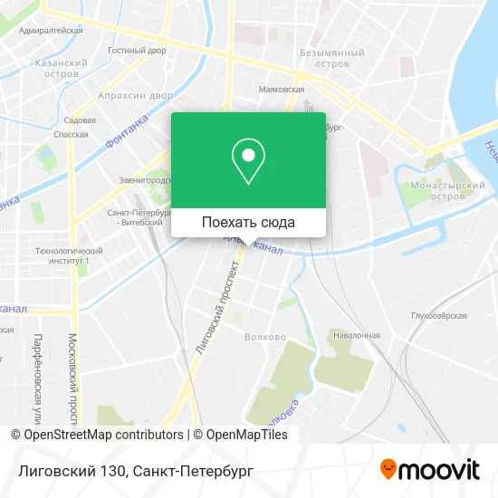 Карта Лиговский 130