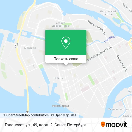Карта Гаванская ул., 49, корп. 2