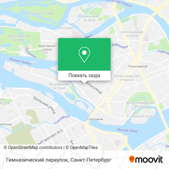 Карта Гимназический переулок