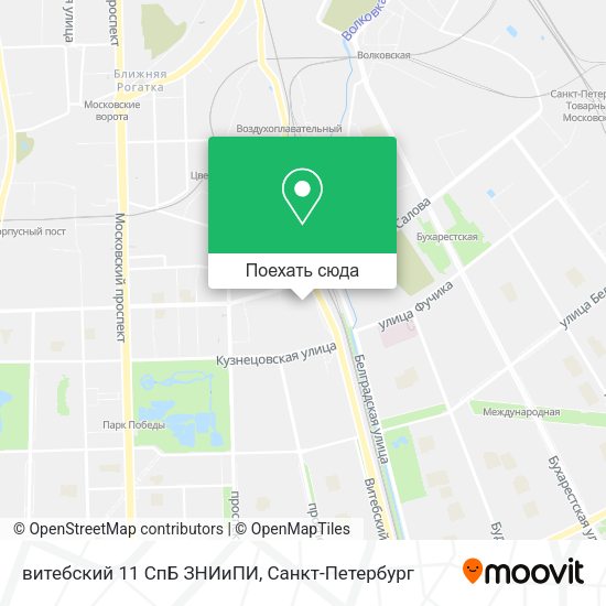 Карта витебский 11 СпБ ЗНИиПИ