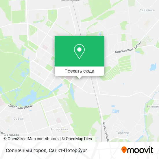 Карта Солнечный город