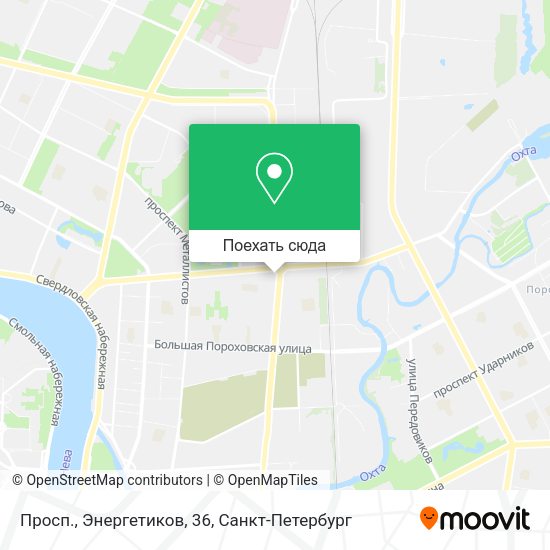 Карта Просп., Энергетиков, 36