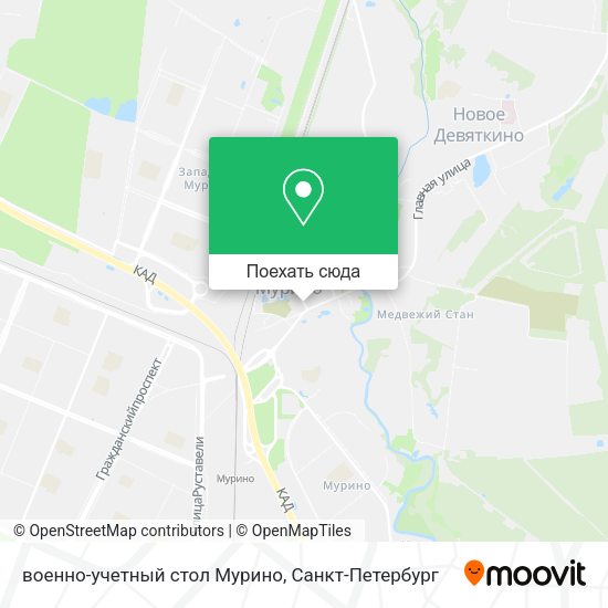 Карта военно-учетный стол Мурино