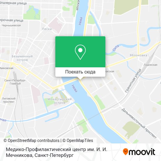 Карта Медико-Профилактический центр им. И. И. Мечникова