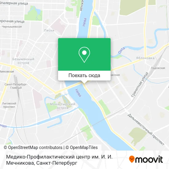 Карта Медико-Профилактический центр им. И. И. Мечникова