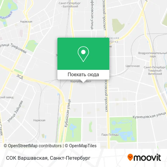 Карта СОК Варшавская