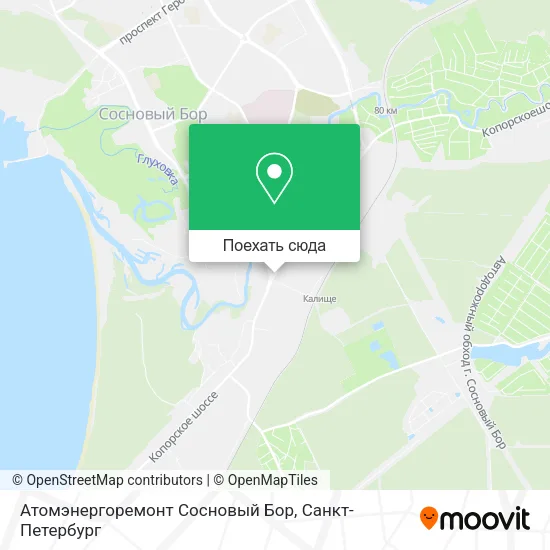 Карта Атомэнергоремонт Сосновый Бор