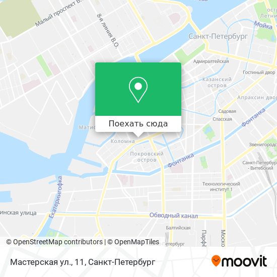 Карта Мастерская ул., 11