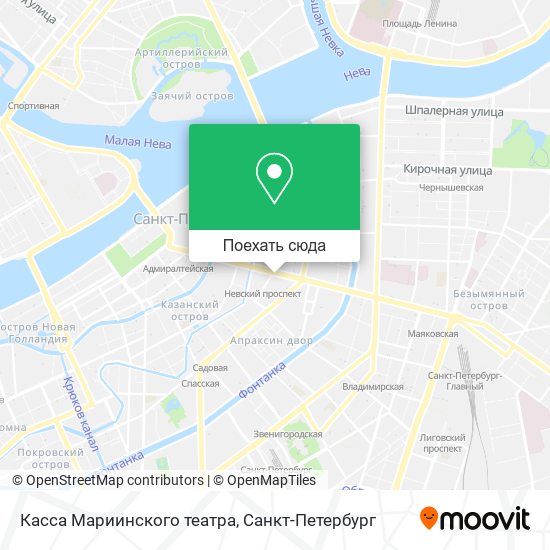 Карта Касса Мариинского театра