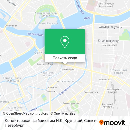 Карта Кондитерская фабрика им Н.К. Крупской