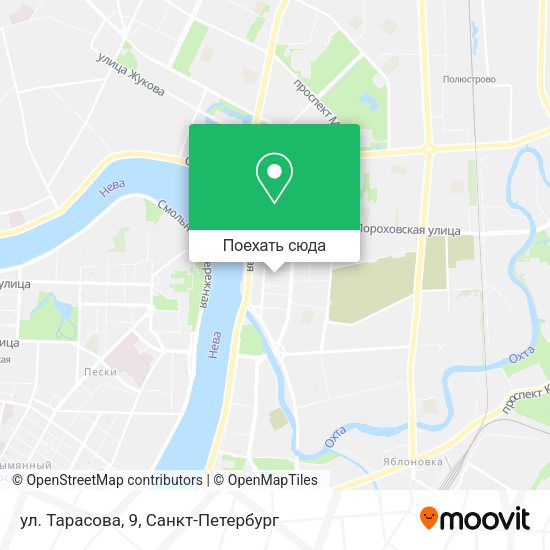 Карта ул. Тарасова, 9