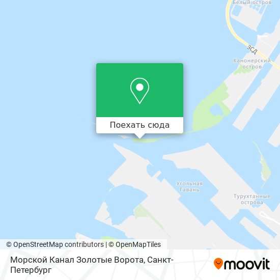 Карта Морской Канал Золотые Ворота