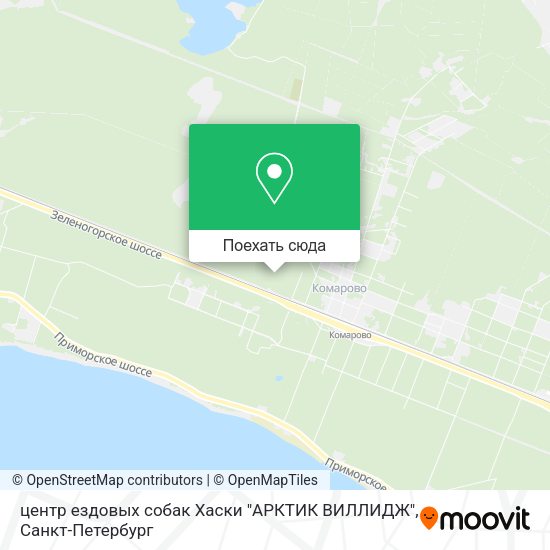 Карта центр ездовых собак Хаски "АРКТИК ВИЛЛИДЖ"