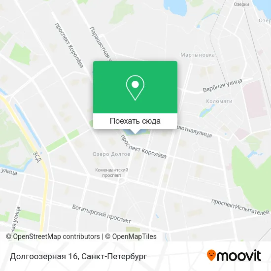 Карта Долгоозерная 16