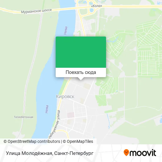 Карта Улица Молодёжная