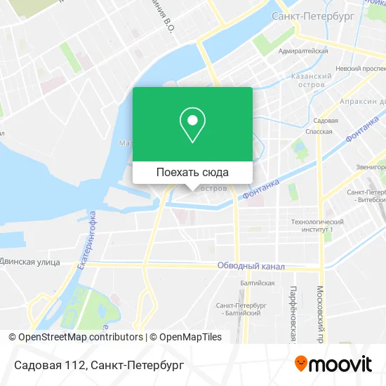 Карта Садовая 112