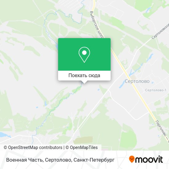 Карта Военная Часть, Сертолово