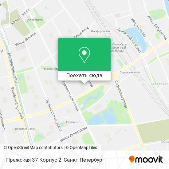 Карта Пражская 37 Корпус 2