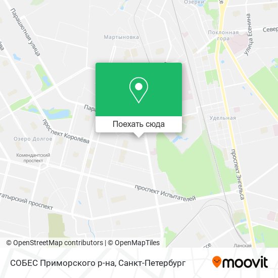 Карта СОБЕС Приморского р-на