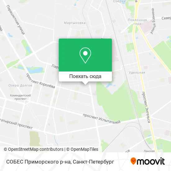 Карта СОБЕС Приморского р-на