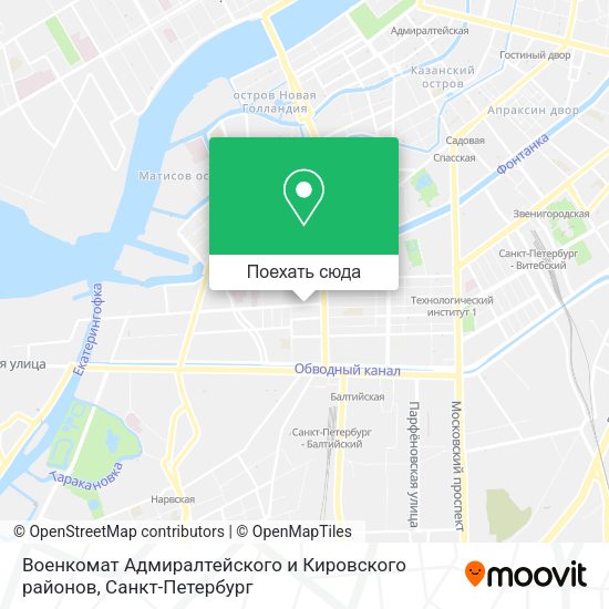 Карта Военкомат Адмиралтейского и Кировского районов