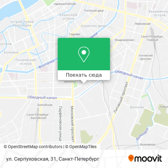 Карта ул. Серпуховская, 31