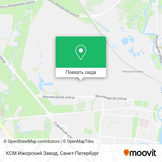 Карта КСМ Ижорский Завод