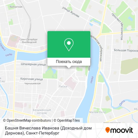 Карта Башня Вячеслава Иванова (Доходный дом Дернова)