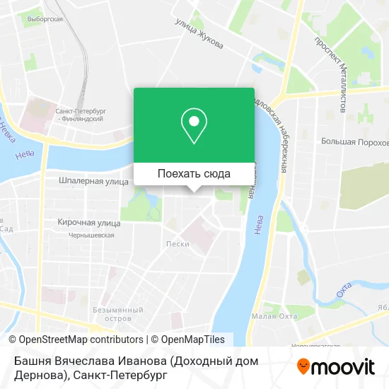 Карта Башня Вячеслава Иванова (Доходный дом Дернова)