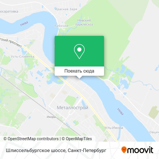 Карта Шлиссельбургское шоссе