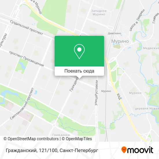 Карта Гражданский, 121/100