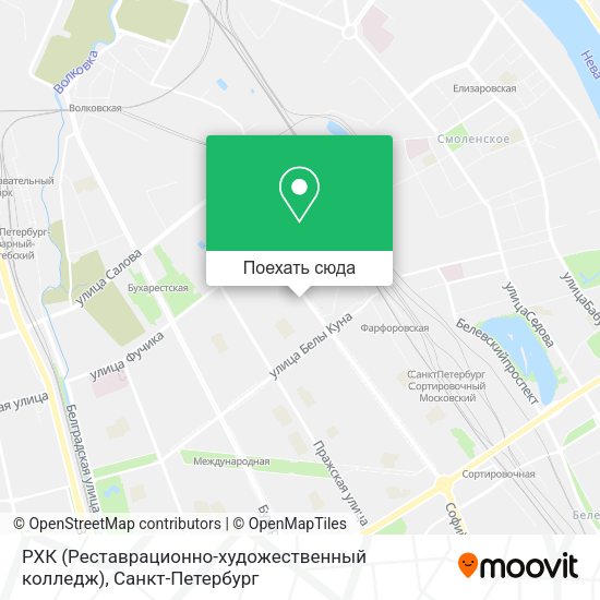 Карта РХК (Реставрационно-художественный колледж)