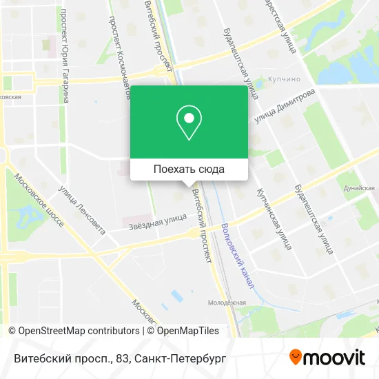 Карта Витебский просп., 83