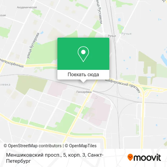 Карта Меншиковский просп., 5, корп. 3