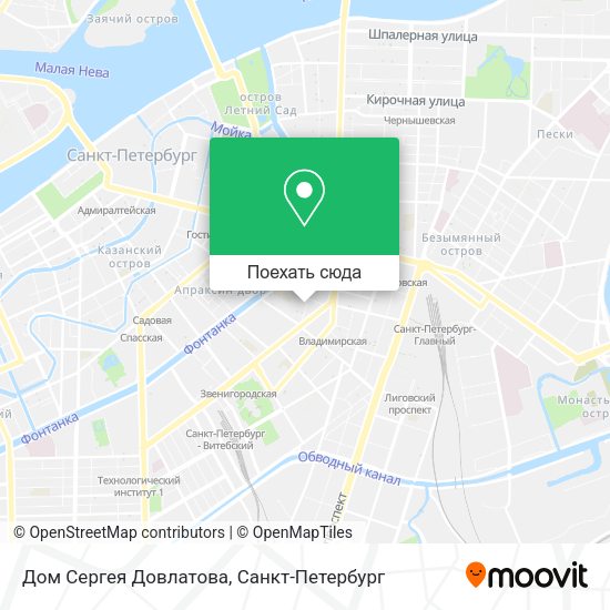 Карта Дом Сергея Довлатова