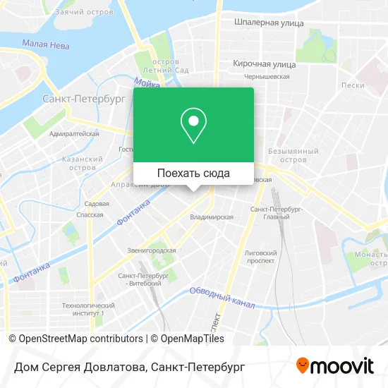 Карта Дом Сергея Довлатова