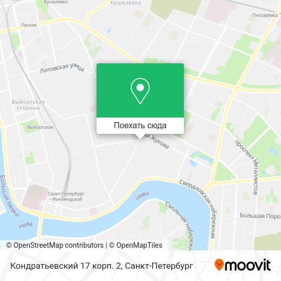 Карта Кондратьевский 17 корп. 2