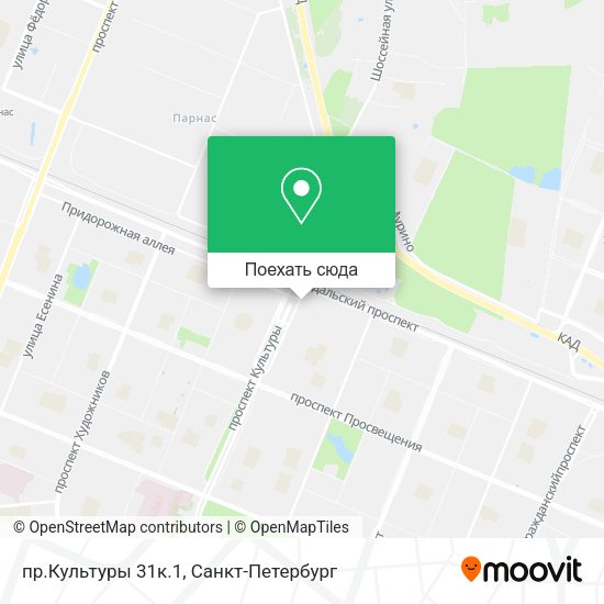 Карта пр.Культуры 31к.1