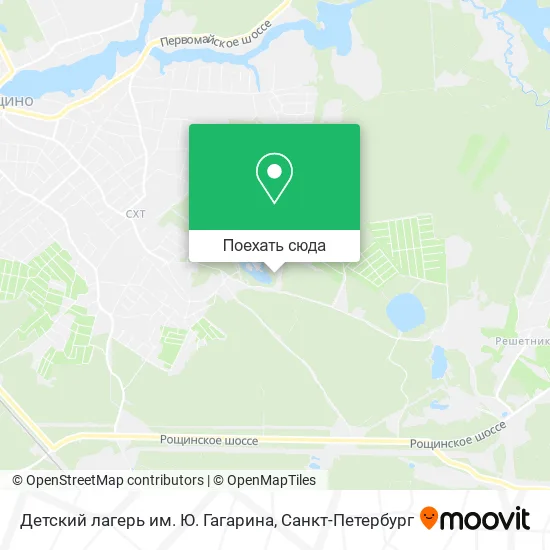 Карта Детский лагерь им. Ю. Гагарина