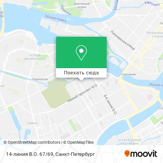Карта 14-линия В.О. 67/69