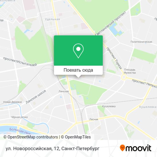 Карта ул. Новороссийская, 12