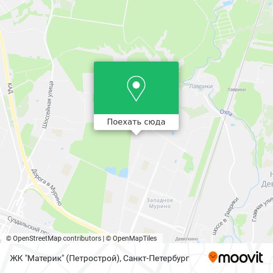 Карта ЖК "Материк" (Петрострой)